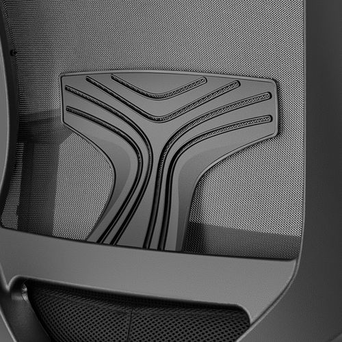 Fauteuil De Bureau Ergonomique Soutien Lombaire Et Appuie-tête Noir