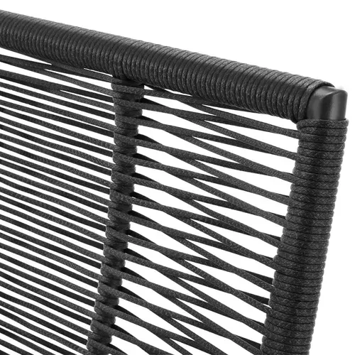 Canapé De Jardin Sundo En Acier Enduit De Poudre Gris Anthracite