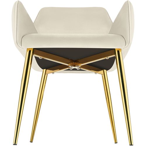Lot De 6 Fauteuil Avane En Acier Enduit De Poudre Beige
