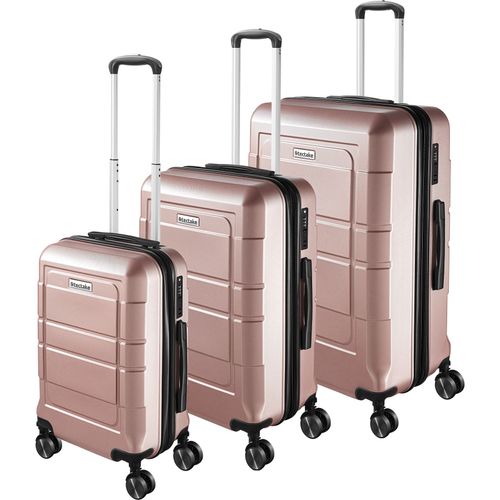 Valise Cabine 55cm 4 Roues - ABS+PC, Serrure à Code, Poignée Télescopique | 45L, Argentée | Idéale Voyages D'Affaires Et Vacances