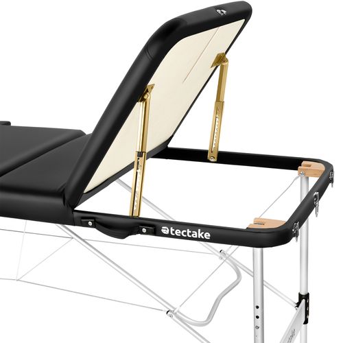 1 Table 3 Zones De Massage Ko Tao En Aluminium, Cuir Synthétique Noir