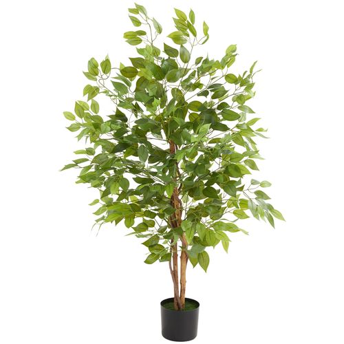 1 Ficus Artificiel Fida En Polyéthylène Vert