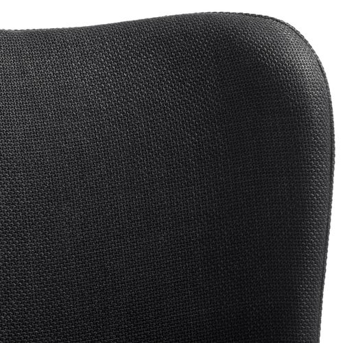 Lot 2 Chaises Rembourrées Tessa - Tissu Noir/noir