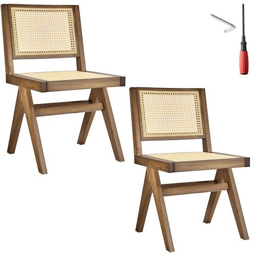 Lot De 2 Chaise En Bois Lissy En Bois Chêne Clair