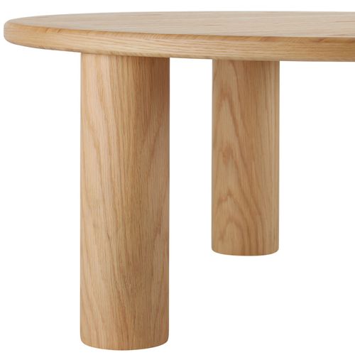 1 Table Basse Avec Pieds En Bois Massif Sissi En Bois Mdf Chêne Clair