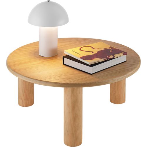1 Table Basse Avec Pieds En Bois Massif Sissi En Bois Mdf Chêne Clair