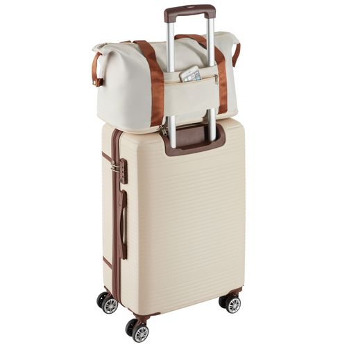 1 Ensemble De Valises De Voyage Madison En Plastique Abs Crème