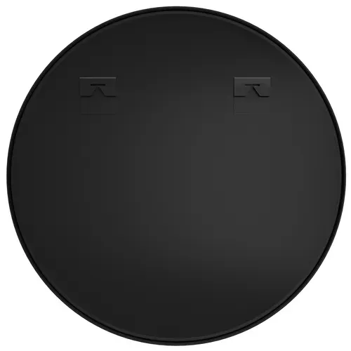 1 Miroir Mural Rond Fiona En Verre Noir