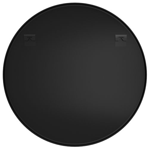 1 Miroir Mural Rond Fiona En Verre Noir