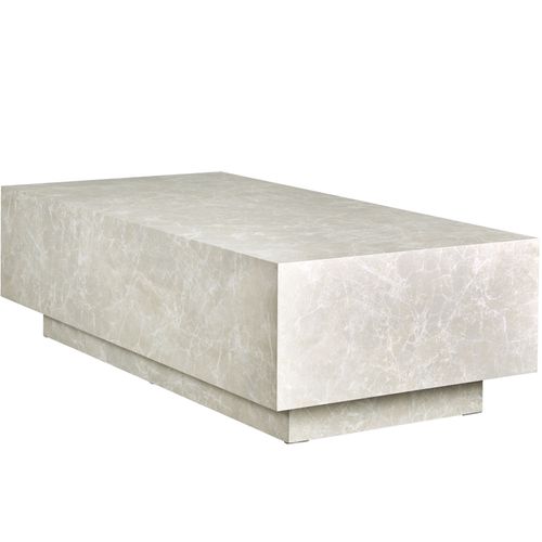 1 Table Basse Lasley En Bois Mdf Aspect Travertin