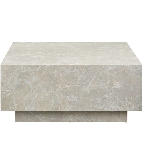 1 Table Basse Lasley En Bois Mdf Aspect Travertin