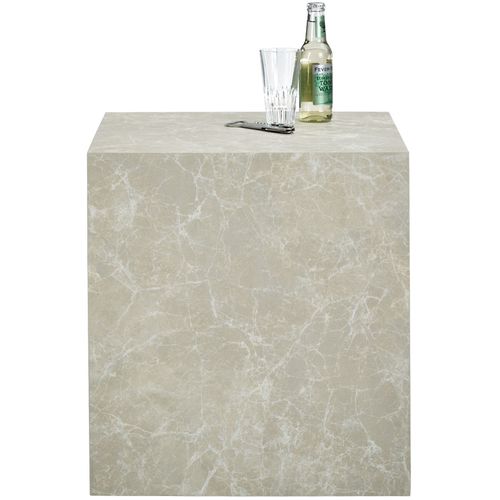 1 Table Basse Lasley En Bois Mdf Aspect Travertin