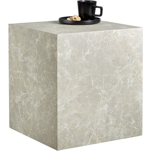 1 Table Basse Lasley En Bois Mdf Aspect Travertin