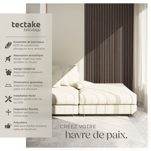 Panneaux Acoustiques Sonic Wall En Bois Mdf Chêne Gris
