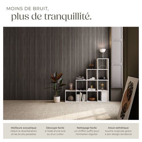 Panneaux Acoustiques Sonic Wall En Bois Mdf Chêne Gris