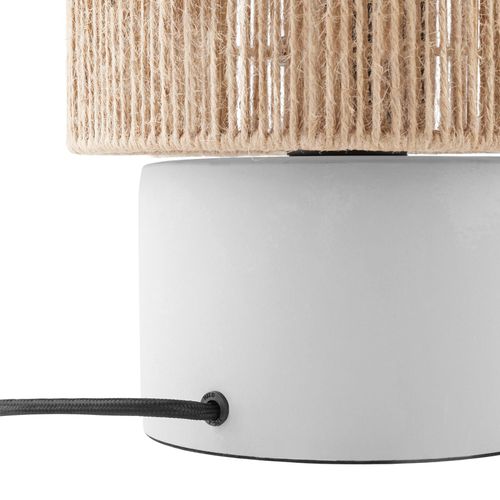 1 Lampe De Chevet En Jute Style Bohème Klea En Jute, Acier Marron Naturel