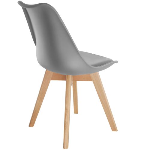 Ensemble De Chaises De Salle à Manger Frédérique En Polypropylène Gris