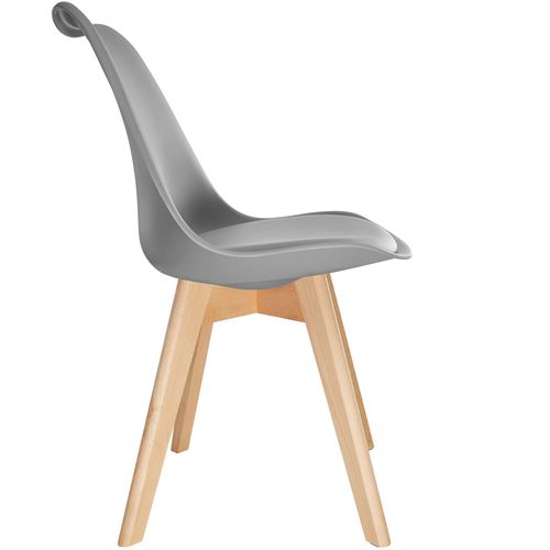 Ensemble De Chaises De Salle à Manger Frédérique En Polypropylène Gris
