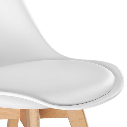Ensemble De Chaises De Salle à Manger Frédérique En Polypropylène Blanc