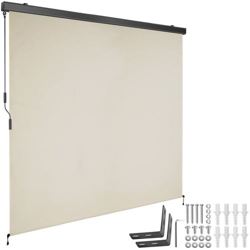 Store Banne Verticale Eloise En Polyester Beige