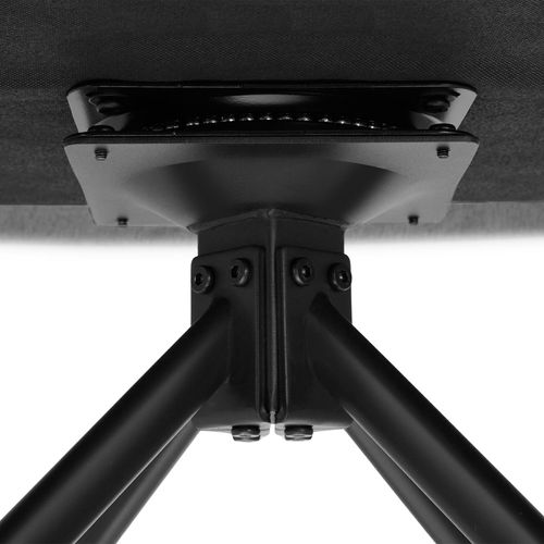 Lot 6 Fauteuils Pivotants 360° Rembourrés Tissu Robuste Anthracite