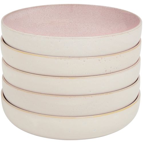 Service De Table Mare En Grès Rose