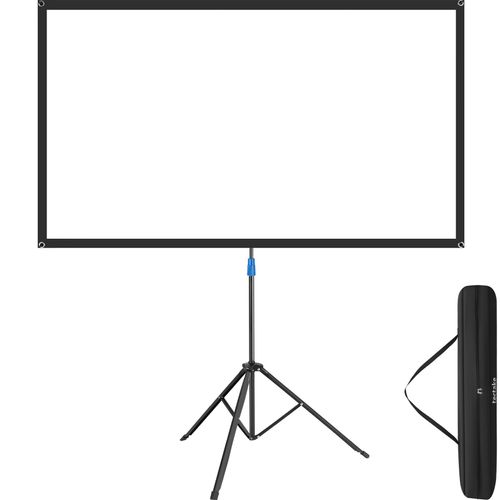 écran De Projection Cinema Avec Trépied Pliable 16:9 4k HD 60 Pouces 152cm Portable