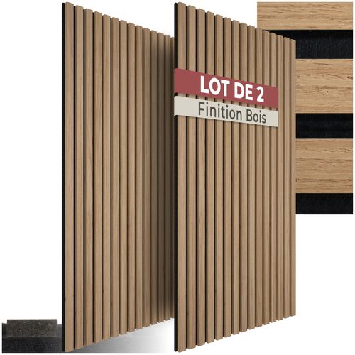 Panneaux Acoustiques Sonic Wall Ii En Bois Mdf Marron Chêne