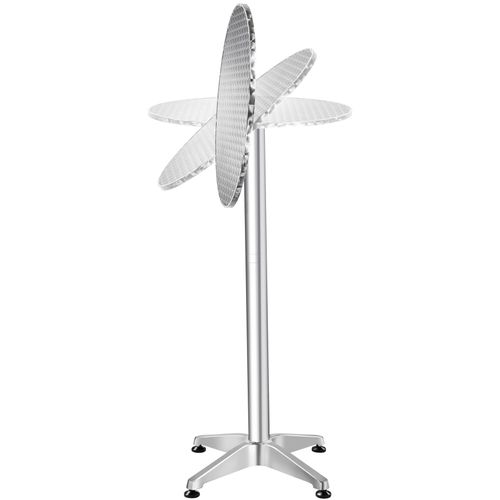Par Pièce Table De Bistrot En Aluminium Viktor En Bois Mdf Argent