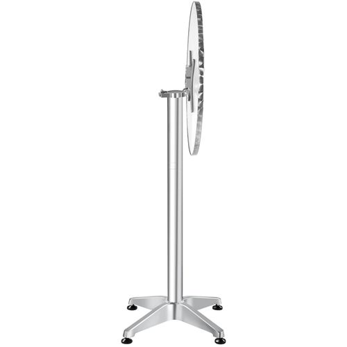 Par Pièce Table De Bistrot En Aluminium Viktor En Bois Mdf Argent
