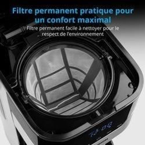 Cafetière Filtre Programmable Avec Carafe - Md 18458 - Isotherme - 900 W - 1,2 L