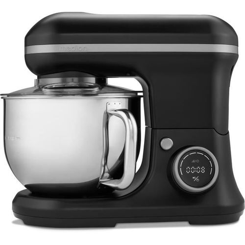 Robot Pâtissier - Md18420 - 1200 W - 5 L - 8 Vitesses - Bol à Glace - Noir