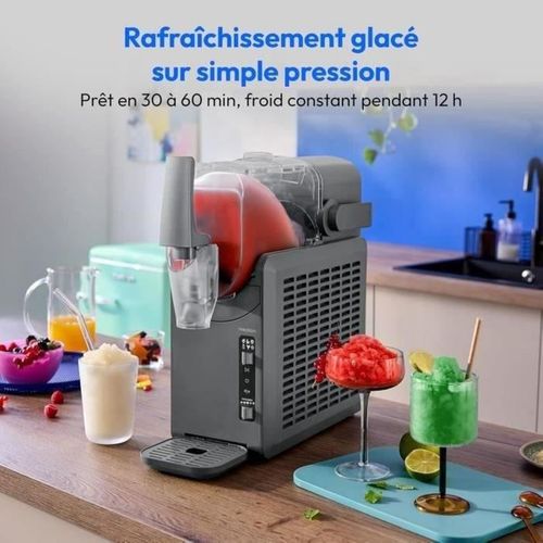 Md12090 — Machine à Slush Et Sorbet 2,6 L, 5 Programmes, Gris