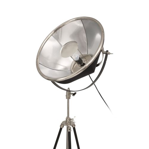 Lampadaire Design Vintage "bowie" 157cm Noir et Argent