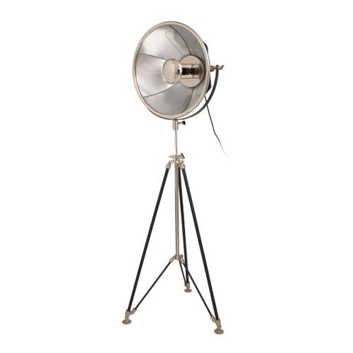 Lampadaire Design Vintage "bowie" 157cm Noir et Argent