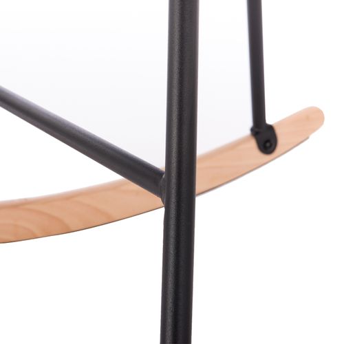 Chaise à Bascule En Velours.fauteuil Relax Avec Pieds En Acier+patin En Bois.crème