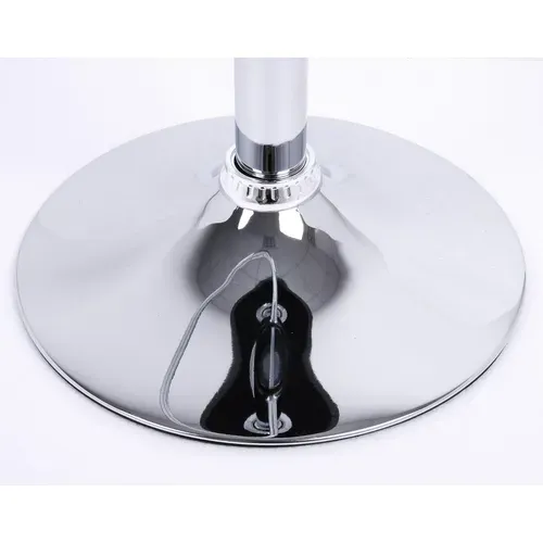 Tabouret De Bar En Similicuir-Tabouret De Bar Pivotant-Hauteur Réglable-Blanc