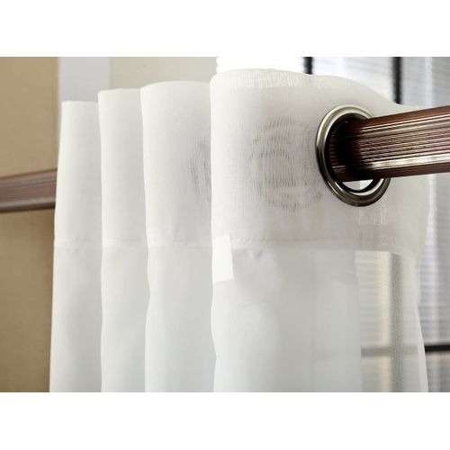 1 Pièce Rideau Voilage Transparent à Oeillets. Décoration Pour Fenêtre. 140x225 Cm. Crème. Vh5513cm