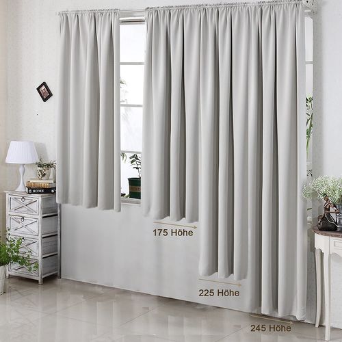 1 Pièce Rideau Occultant.pour Maison Intérieure/fenêtre/porte Isolant Thermique.135x175cm.noir