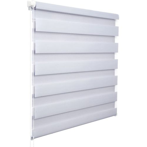 Store Enrouleur, Lot De 2, Thermique, Chaînette Latérale, Fixation Sans Percage 100x160 Largeur Tissu 96 Cm Blanc 85661916