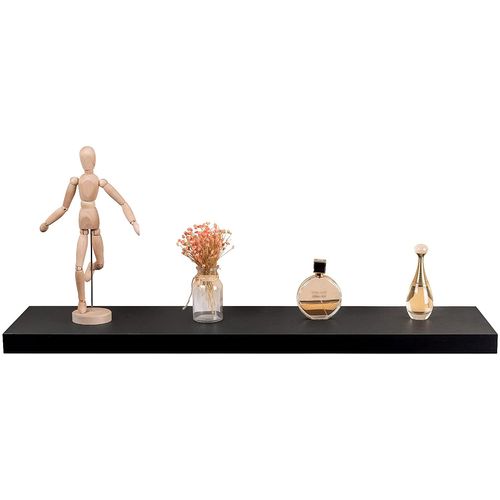 Lot De 2 Étagère Murale. Étagère Suspendue.étagère Flottante En Mdf.80x22.9x3.8cm.‎noir