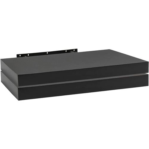 Lot De 2 Étagère Murale. Étagère Suspendue.étagère Flottante En Mdf.80x22.9x3.8cm.‎noir
