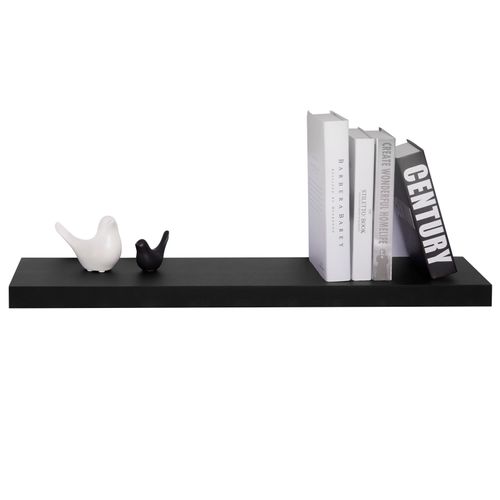 Étagère Murale Cube En Bois Mdf. Étagère Pour Livres/cd/dvd.80x22.9x3.8cm.noir