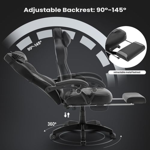 Chaise De Bureau - Fauteuil De Bureau Ergonoique Avec Support Lobaire