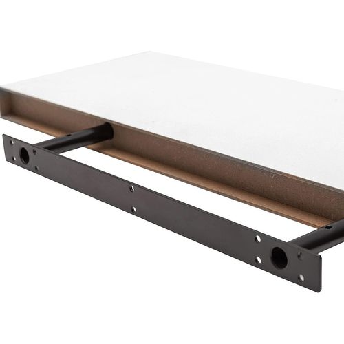 Lot De 2 Étagère Murale 40x22.9x3.8cm Blanc