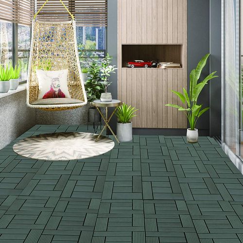 Carrelage De Sol Dalle 30x30 Cm.jardin Terrasse Extérieur Fixation Plug-in.gris Clair 22 Pièces/2 M²