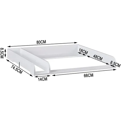 Table à Langer Accessoires Pour Bébé En Mdf Blanc