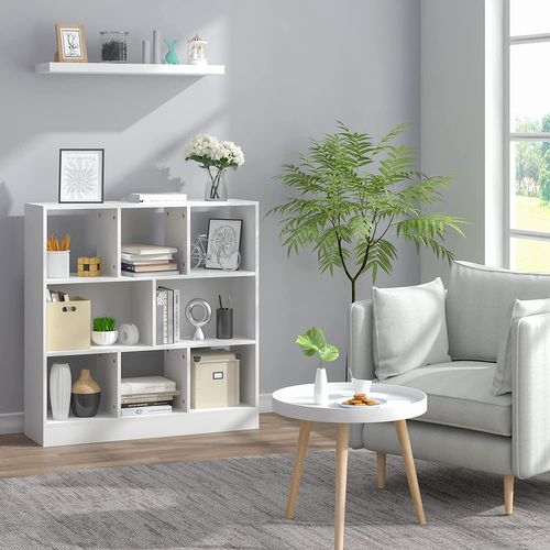 Bibliothèque Ouverte  Meuble De Rangement Pour Bureau. 98x30x100 Cm. Blanc