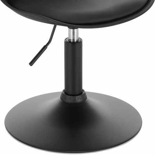 Chaise En Similicuir 38.5 x 38.5 x 61 Cm - Noir