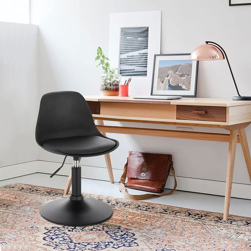 Chaise En Similicuir 38.5 x 38.5 x 61 Cm - Noir